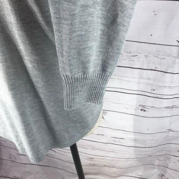 Apt.9 Heather Grey Light Stripe Turtleneck Sweater Size Small - Picture 5 of 8